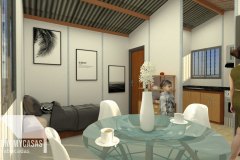 3D Planos Casa Prefabricada 20 metros cuadrados